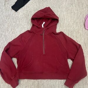 Lululemon Scuba Oversized Half-Zip Hoodie Maroon M/L